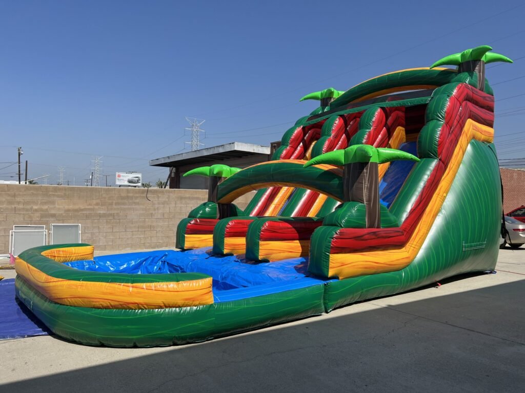 18′ Dual Lane Tropical Water Slide W137