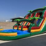 18′ Dual Lane Tropical Water Slide W137