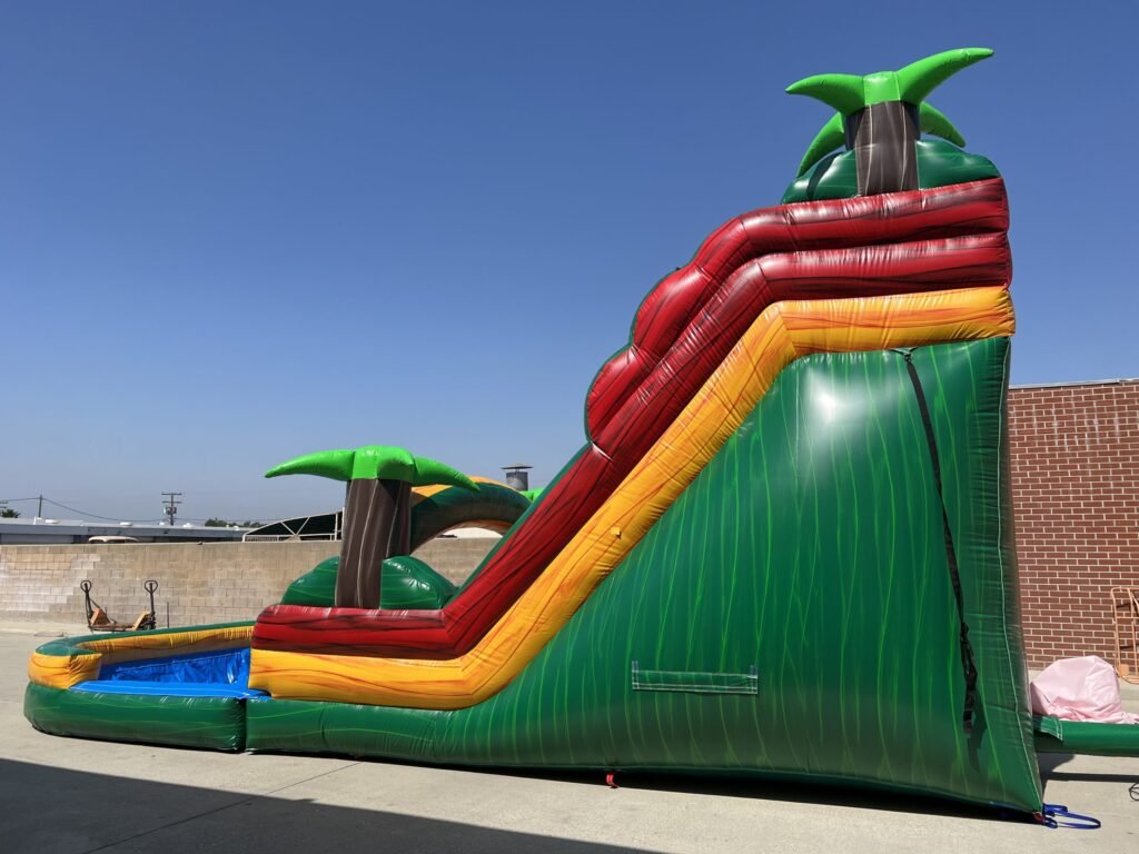 18′ Dual Lane Tropical Water Slide W137