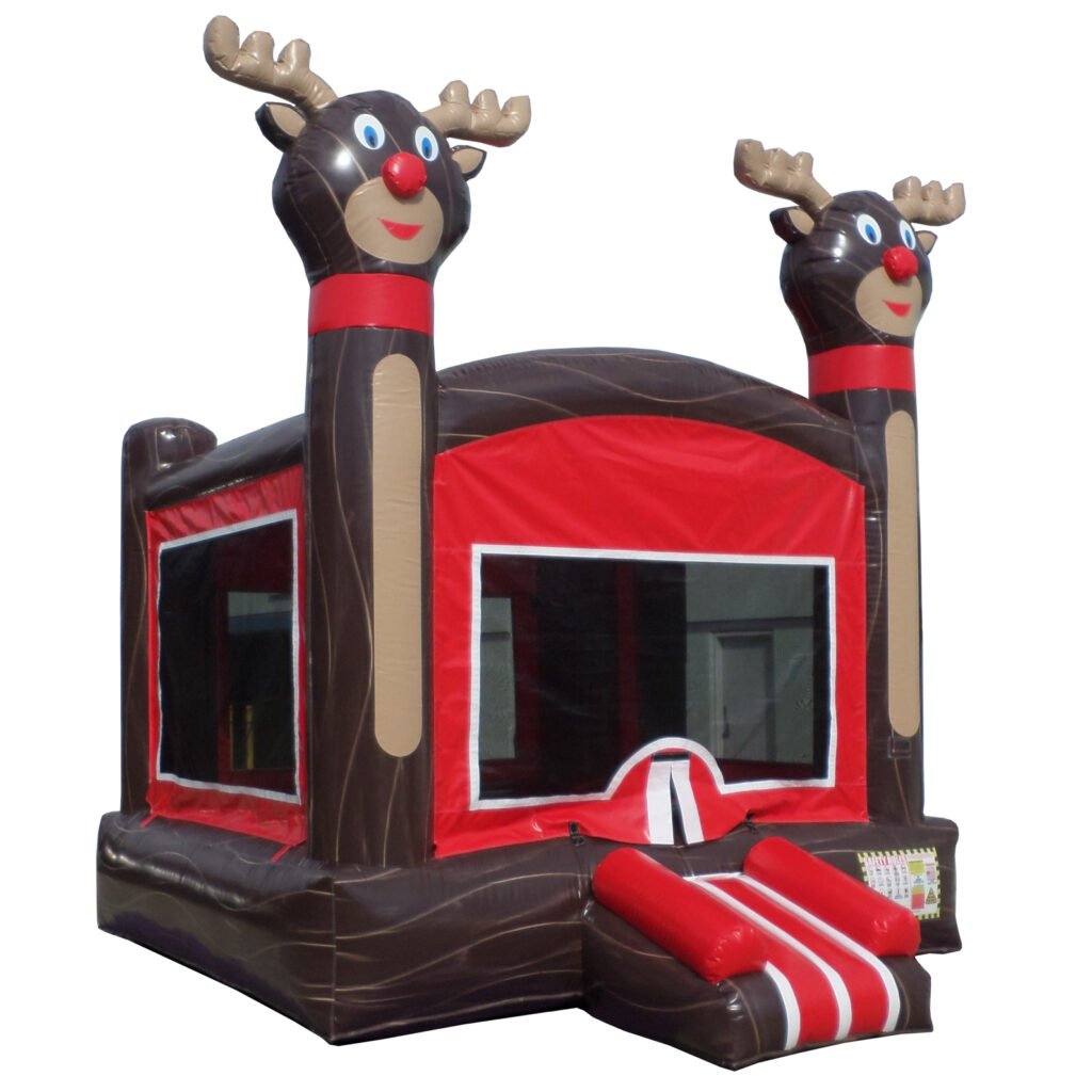 Reindeer Christmas Bounce House J173