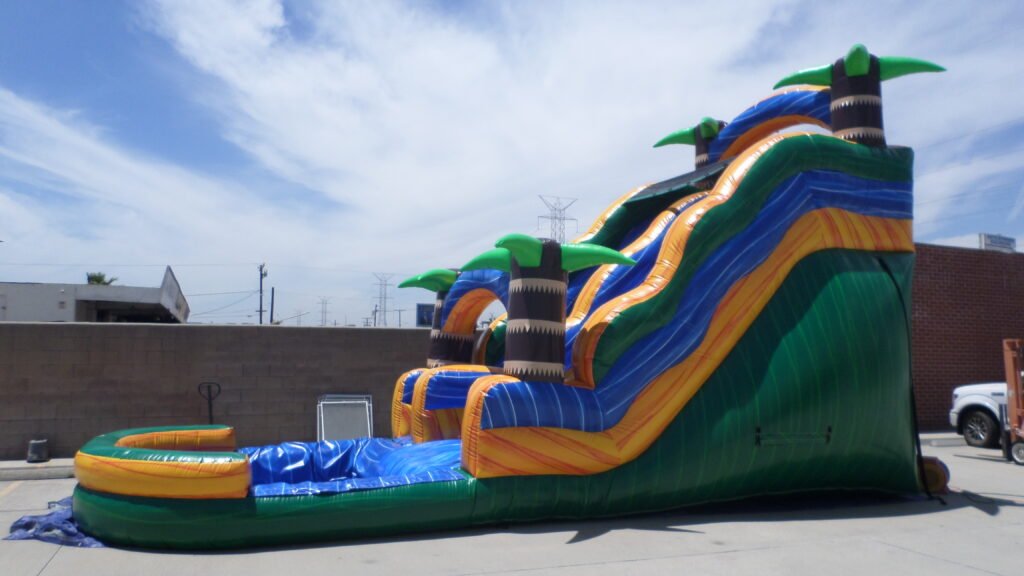 Green Tropical Water Slide W122