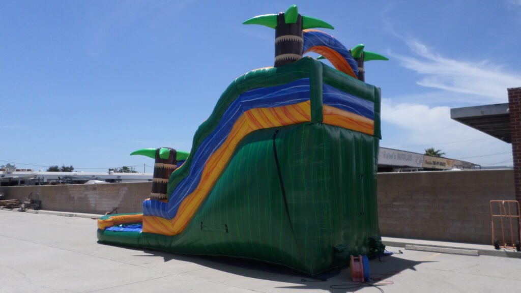 Green Tropical Water Slide W122