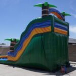 Green Tropical Water Slide W122