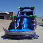 Purple Tropical Water Slide W124