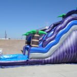 Purple Tropical Water Slide W124