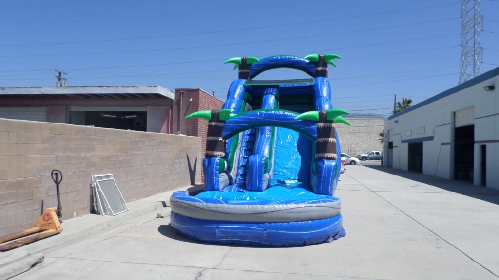Blue Tropical Water Slide W121