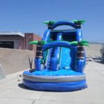 Blue Tropical Water Slide W121