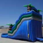 Blue Tropical Water Slide W121