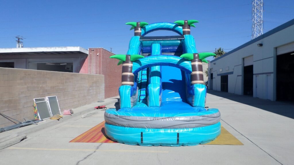 18′ Marble Tropical Water Slide W138