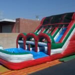 15′ Dual Lane Double Loader Water Slide W145