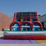 15′ Dual Lane Double Loader Water Slide W145