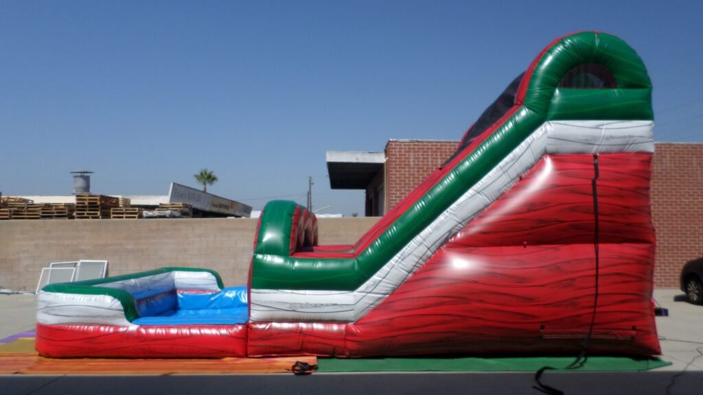 15′ Dual Lane Double Loader Water Slide W145