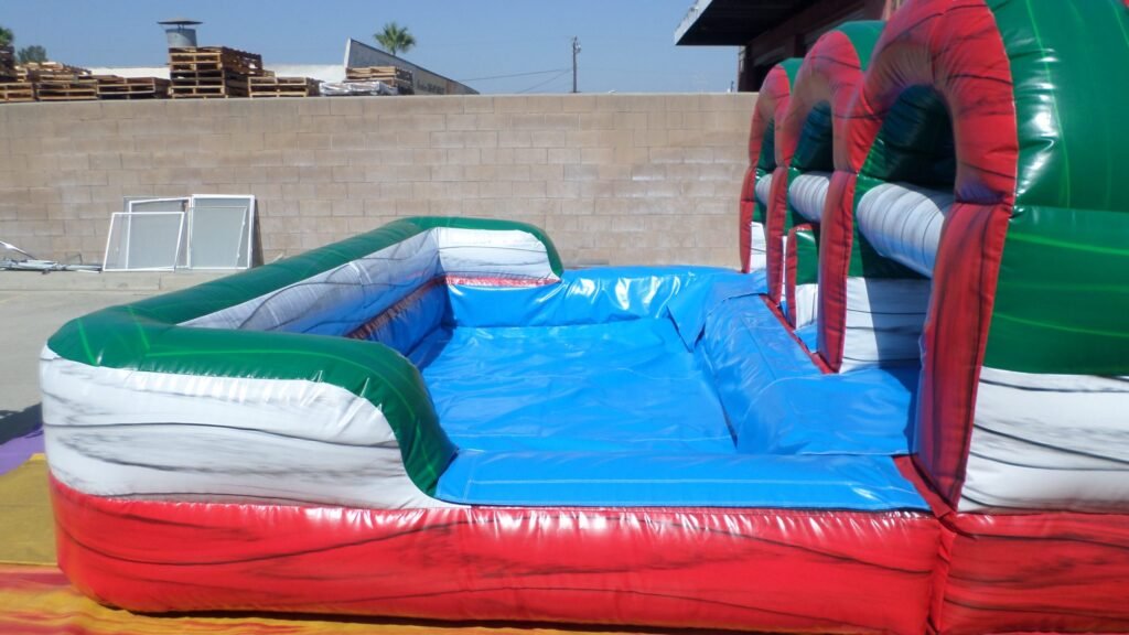 15′ Dual Lane Double Loader Water Slide W145