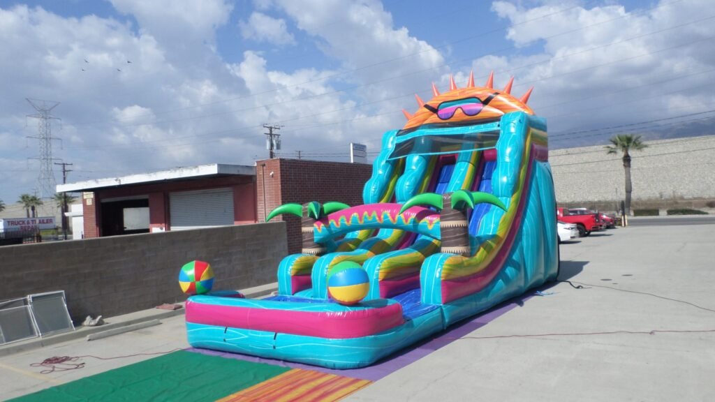 20′ Dual Lane Paradise Sunshine Water Slide W147