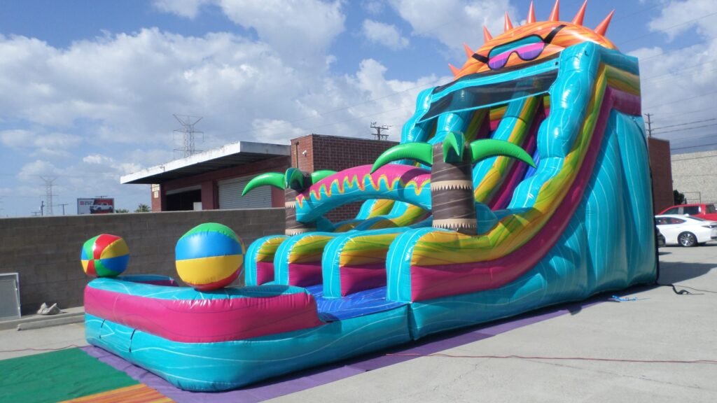 20′ Dual Lane Paradise Sunshine Water Slide W147