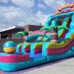 20′ Dual Lane Paradise Sunshine Water Slide W147