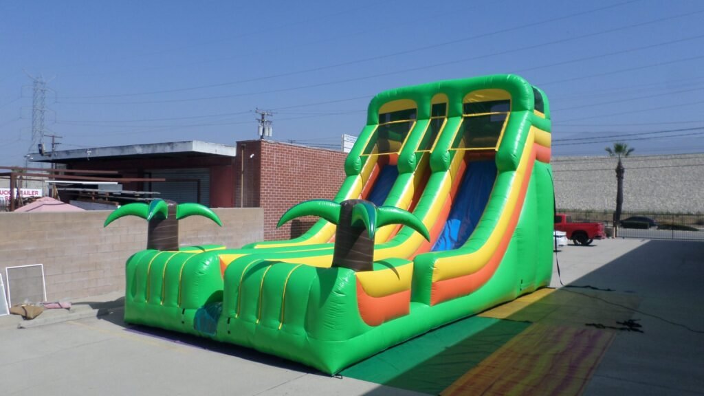 20′ Dual Lane Tropical Slide S041