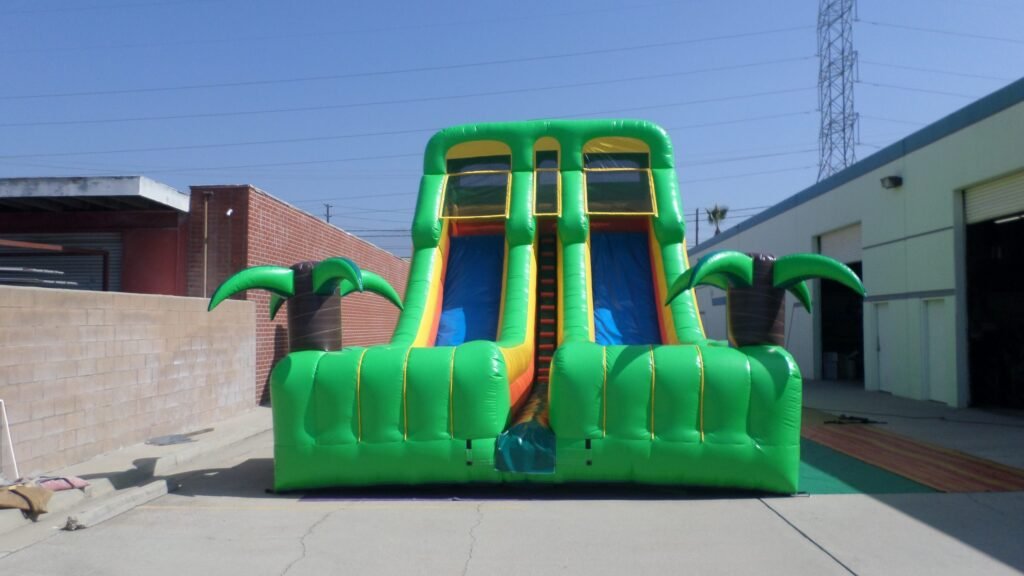 20′ Dual Lane Tropical Slide S041