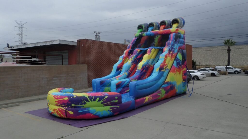 Paint Splatter Water Slide W153