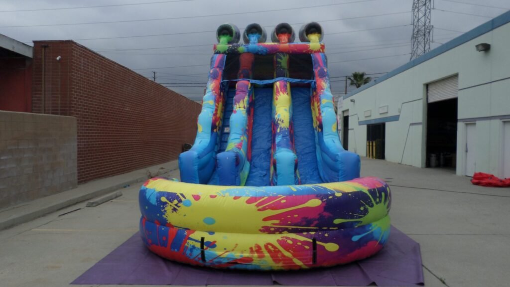 Paint Splatter Water Slide W153