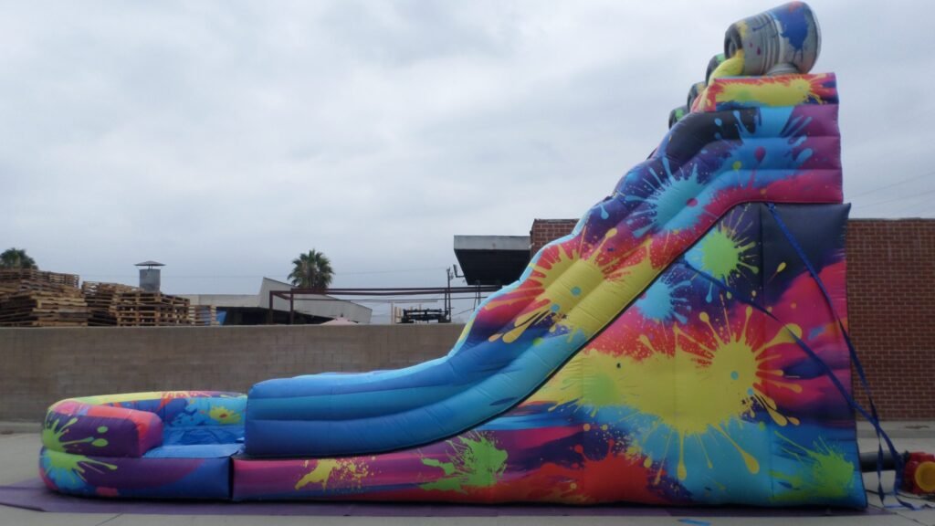 Paint Splatter Water Slide W153