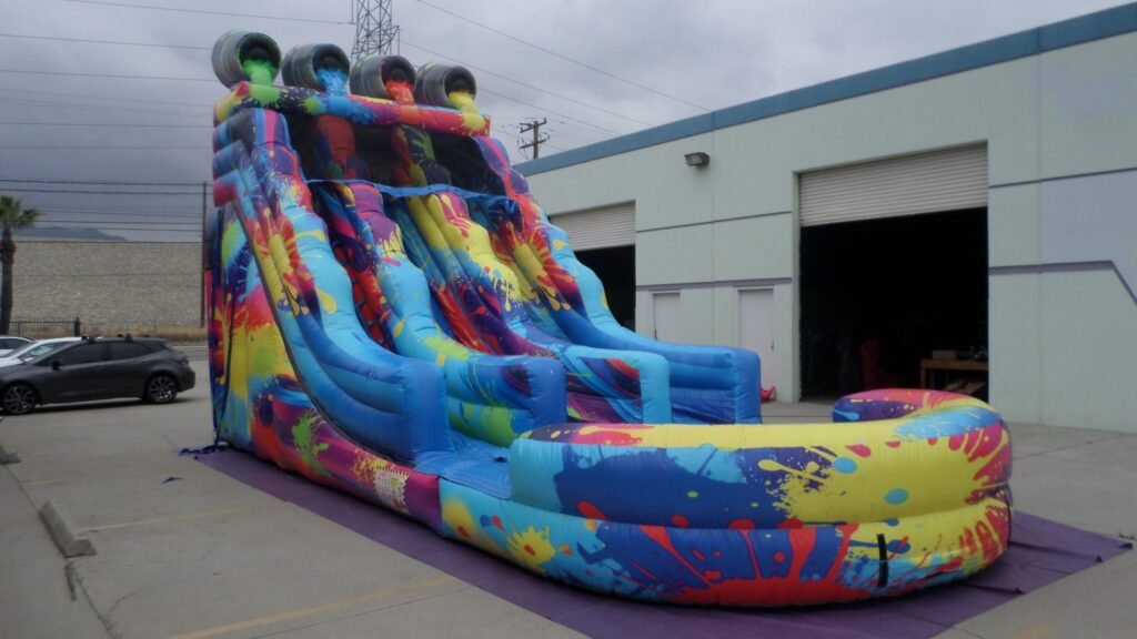 Paint Splatter Water Slide W153