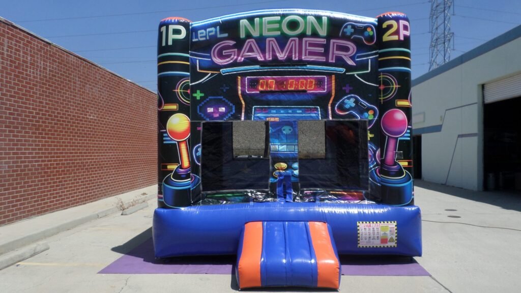 Neon Gamer Bounce House J177