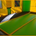 Green and Blue Castle Bouncer J051