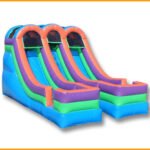 Inflatable 13′ Bright Double Lane Slide N041