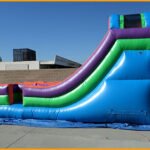 Inflatable 13′ Bright Double Lane Slide N041
