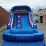 Inflatable 14′ Red White and Blue Splash W106