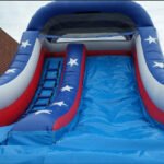 Inflatable 14′ Red White and Blue Splash W106