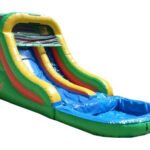 Inflatable 14′ Single Lane Water Slide W104