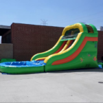 Inflatable 14′ Single Lane Water Slide W104