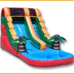 Inflatable 14′ Tropical Island Water Slide W081