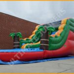 Inflatable 14′ Tropical Water Slide W093
