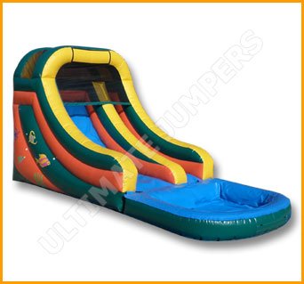 Inflatable 14′ Wet and Dry Slide W091