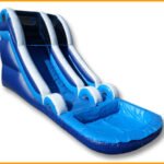 Inflatable 16′ Blue Water Slide W066