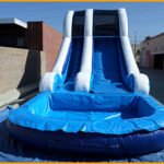 Inflatable 16′ Blue Water Slide W066