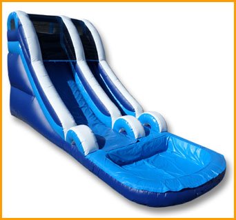 Inflatable 16′ Blue Water Slide W066