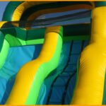 Inflatable 16′ Front Load Wavy Water Slide W028