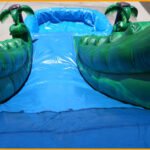 Inflatable 16′ Green Marble Water Slide W073