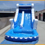 Inflatable 17′ Blue Marble Water Slide W075