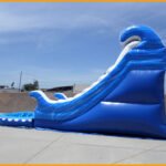 Inflatable 17′ Blue Marble Water Slide W075