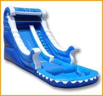 Inflatable 17′ Blue Marble Water Slide W075