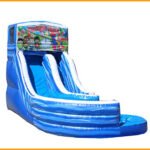 Inflatable 17′ Module Curvy Water Slide W114