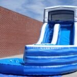 Inflatable 17′ Module Curvy Water Slide W114