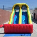 Inflatable 18′ Double Lane Slide S066