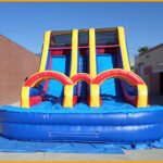 Inflatable 18′ Double Lane Water Slide W085