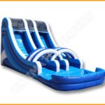 Inflatable 18′ Double Lane Water Slide W101